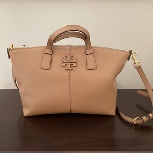 Tory Burch Mcgraw Top-Zip Satchel